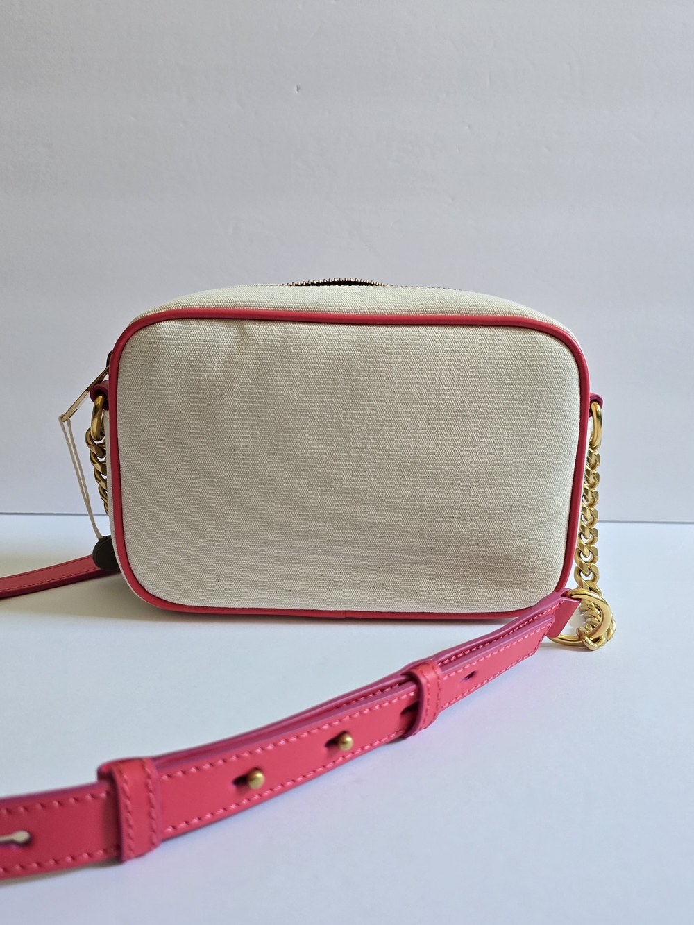 Balmain B-Army Small Camera Bag Natural Cream Pink - Picture 6 of 10